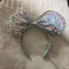 ディズニー ミッキー型カチューシャ ミニー スパンコール