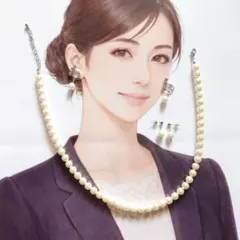 冠婚葬祭 パール 真珠 アクセサリー ネックレス ピアス イヤリング セットで①