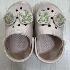 ピンク 花柄 ベビーサンダル