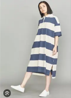 GYMPHLEX＞ラガーシャツワンピース