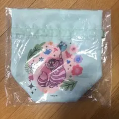 ディズニー　ハッピーくじ　チシャ猫　巾着ポーチ