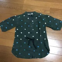 気まぐれSALE！FITH シャツワンピース　グリーン　90cm 100cm