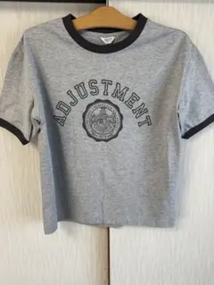 ロゴ リンガーTシャツ グレーのサムネイル