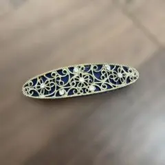 ヘアアクセサリー【ネイビー/エレガント】