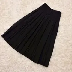 GERARD DAREL プリーツスカート ブラック ロング丈 ウエストゴムのサムネイル