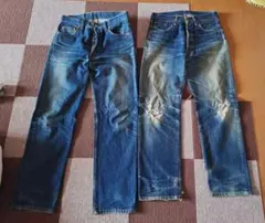 【W31】Levi's 501米国製1983年製＆66501日本製BIG E