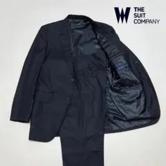 THE SUIT COMPANY メンズスーツ セットアップ 黒 ストライプ