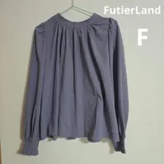 FutierLand 長袖ブラウス パープル Fサイズのサムネイル