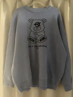 OY ニット ブルーのサムネイル