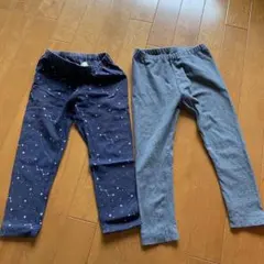 ユニクロ　レギンスセット（100cm）ネイビー・グレー
