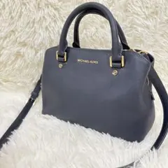 美品 MICHAEL KORS マイケルコース ハンドバッグ 2way ネイビー