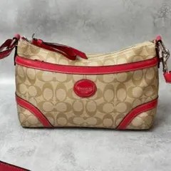 Y2K COACH Signature Shoulder Bag PVC