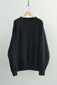 COMOLI 26SS LWコットン裏毛 クルーネック ブラック サイズ2のサムネイル