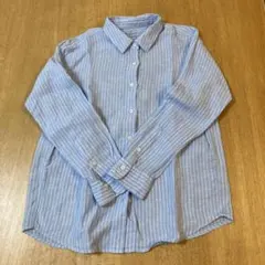 無印良品　リネン　洗いざらしレギュラーカラー長袖シャツ　Ｓサイズ