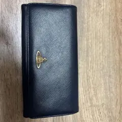 ブラックレザー 長財布 Vivienne Westwood