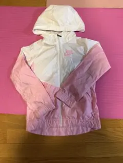 Nike フード付きジャケット ホワイト/ピンク