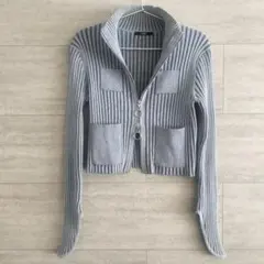 ソリン【sorin】ダブルジップ リブ カーディガン リブカットソー 韓国