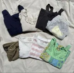 まとめ売り 夏服 80 女の子 通園 ベビー服 半袖　ズボン8点