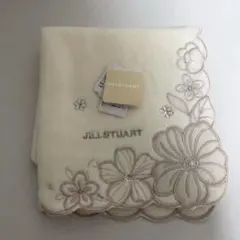 【新品】JILLSTUART タオルハンカチ クリーム色 ジルスチュアート 袋付