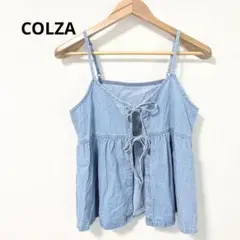【美品】ハニーズ COLZA 2wayデニムキャミ ライトブルー S ビスチェのサムネイル