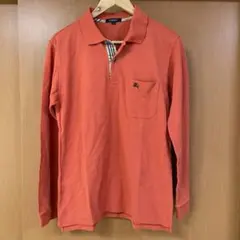 Y5✨BURBERRY LONDON 長袖ポロシャツ チェック コットン L