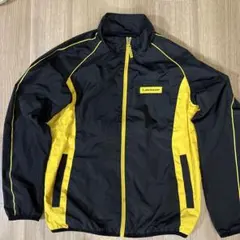 DUNLOP ナイロンジャケット 黒/黄 フリーサイズ
