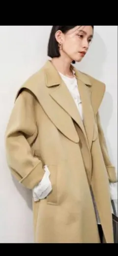 美品　アダムエロペ アウター コート ADAM ET ROPE' ステンカラーコート コート 「EMOELLE」ハイカラー