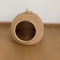 猫用ハンモックハウス ラタン風 吊り下げ ゆらゆら クッション付き