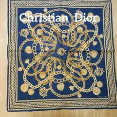 Christian Dior　レトロ　ハンカチ・ミニスカーフ　50×50㎝のサムネイル