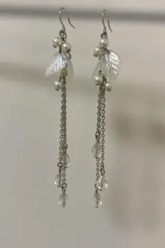 パール　ロングピアス　アネモネ　Ane Mone