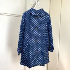 【新品・未使用】 Wpc. ワールドパーティー レインコート ドット柄 ネイビー