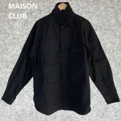 MAISON CLUB 黒 ミリタリージャケット 4ポケット