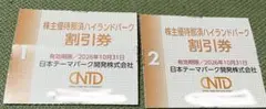 那須ハイランドパーク　割引券　2枚のサムネイル