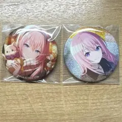 プロセカ　巡音ルカ　グリッター缶バッジ　グリ缶　49b 50b