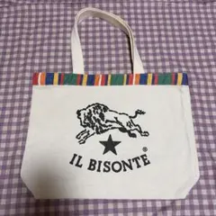 IL BISONTE キャンバストートバッグ マルチカラーラインのサムネイル