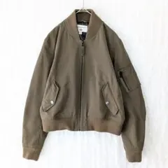 ユニクロ ボンバージャケット ＭＡ－１ 希少 カリーヌコラボ カーキ Ｌ 完売