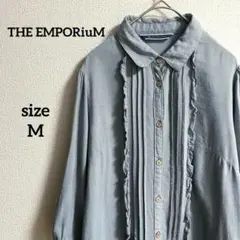 vintage【THE EMPORIUM】七分袖 デニム シャツワンピース