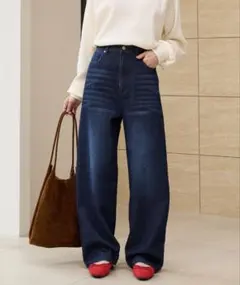 THE CRAFT CREW PRODUCTS ワイドストレートデニムパンツ