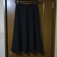 黒 フレアスカート 11号 ポリエステル100%