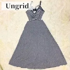 アングリッド ギンガムチェック フレア ワンピース Aライン