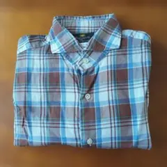 【美品・春準備】Giannetto 長袖チェックシャツ L