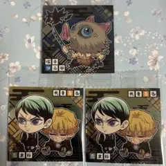 鬼滅の刃　ウエハース14 ディフォルメシール　愈史郎　我妻善逸　伊之助　無限城編