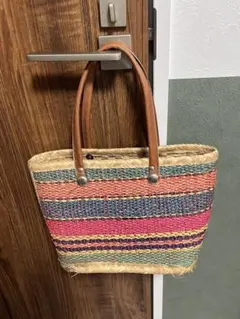 カラフルかごバッグ