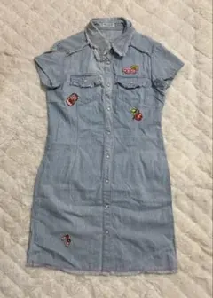DAISY LOVERS デニム 半袖ワンピース L 平成レトロのサムネイル