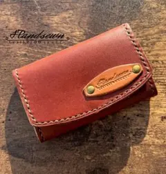 ハンドメイド　本革　ボックスカードコインケース