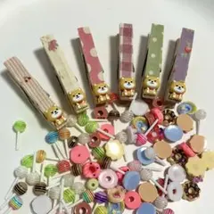 柴犬ちゃんの木製クリップ　6個セット^ ^