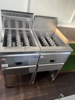 ☆ヒロさん専用☆工場整備品☆マルゼン　フライヤー　LP 業務用 マルゼン（MARUZEN） 都市ガス 業務用 ガスフライヤー 18L 送料無料