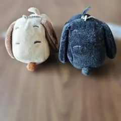 SNOOPY ぬいぐるみ マスコット チャーム 　2個セットのサムネイル
