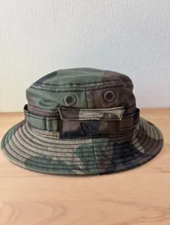 New Era Youth 迷彩 バケットハット M/L Kids Cap 52