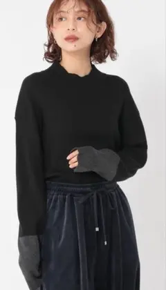 studioCLIP【 新品未使用】12ゲージシルクMIXハイネックプルオーバー